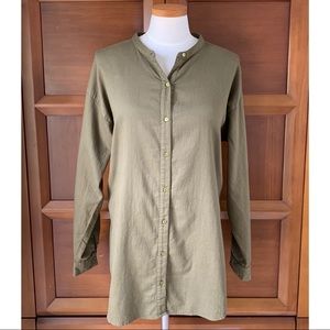 Eileen Fisher Green Button Down